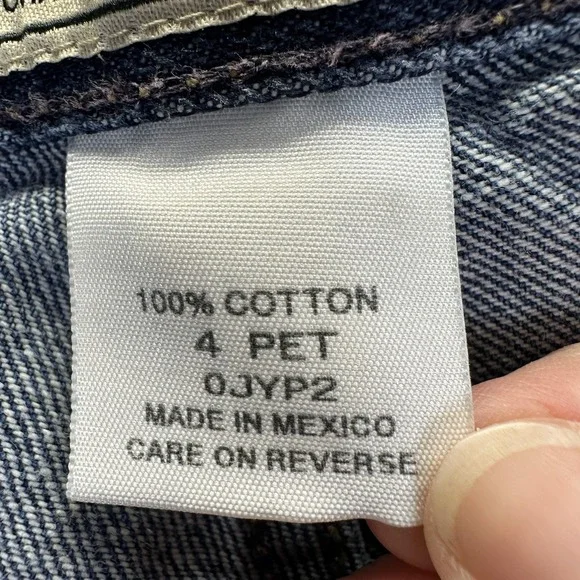 LL Bean Jeans Womens 4 Petite Blue Denim Original Fit Traditional Cotton - Picture 12 of 16